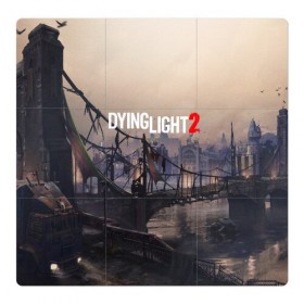 Магнитный плакат 3Х3 с принтом DYING LIGHT 2 в Курске, Полимерный материал с магнитным слоем | 9 деталей размером 9*9 см | dying light | dying light 2 | dying light the following | dying light: the following | horror | survivor | зомби | игры | умирающий свет