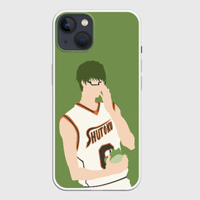 Чехол для iPhone 13 с принтом Shintarou Midorima в Курске,  |  | basket | basketball | kuroko | kuroko no basket | midorima | shintarou | баскетбол | куроко | мидорима | шинтаро
