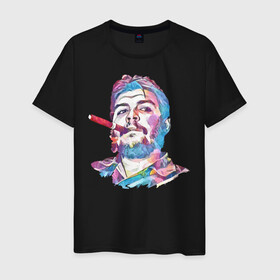 Мужская футболка хлопок с принтом Эрнесто Че Гевара в Курске, 100% хлопок | прямой крой, круглый вырез горловины, длина до линии бедер, слегка спущенное плечо. | куба | че гевара | эрнесто | эрнесто че гевара