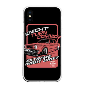 Чехол для iPhone XS Max матовый с принтом Extreme night drift в Курске, Силикон | Область печати: задняя сторона чехла, без боковых панелей | auto | car | cars | concept | crash | drift | drifting | extreme | fast | garage | race | racing | rally | super | turbo | автомобил | быстрый | дрифт | классика | экстрим