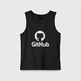 Детская майка хлопок с принтом GitHub в Курске,  |  | git hub | github | it | кодинг | программист