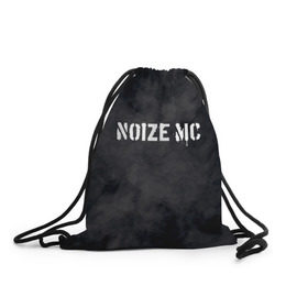 Рюкзак-мешок 3D с принтом NOIZE MC в Курске, 100% полиэстер | плотность ткани — 200 г/м2, размер — 35 х 45 см; лямки — толстые шнурки, застежка на шнуровке, без карманов и подкладки | Тематика изображения на принте: noize mc