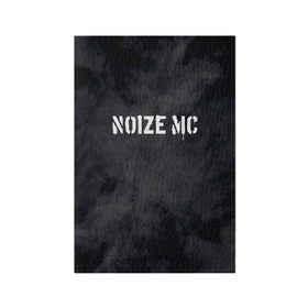 Обложка для паспорта матовая кожа с принтом NOIZE MC в Курске, натуральная матовая кожа | размер 19,3 х 13,7 см; прозрачные пластиковые крепления | Тематика изображения на принте: noize mc