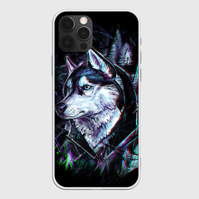 Чехол для iPhone 12 Pro Max с принтом Хаски в Курске, Силикон |  | Тематика изображения на принте: волк | лес | рисунок | хаски