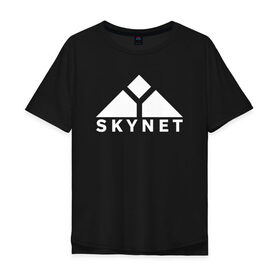 Мужская футболка хлопок Oversize с принтом Skynet в Курске, 100% хлопок | свободный крой, круглый ворот, “спинка” длиннее передней части | skynet | скайнет | терминатор