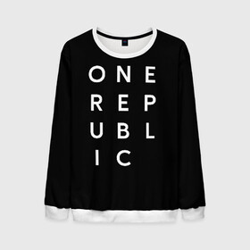 Мужской свитшот 3D с принтом One Republic (+спина) в Курске, 100% полиэстер с мягким внутренним слоем | круглый вырез горловины, мягкая резинка на манжетах и поясе, свободная посадка по фигуре | one republic | уан репаблик