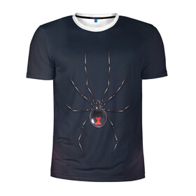 Мужская футболка 3D спортивная с принтом Каракурт в Курске, 100% полиэстер с улучшенными характеристиками | приталенный силуэт, круглая горловина, широкие плечи, сужается к линии бедра | marvel | spider | австралия | арахнофобия | вдова | кокон | красная | марвел | муха | насекомое | нить | паутина | полосы | сеть | спайдер | супергерой | тарантул | укус | фобия | черная | яд