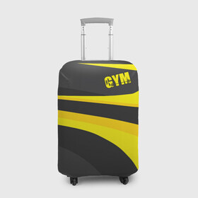 Чехол для чемодана 3D с принтом GYM в Курске, 86% полиэфир, 14% спандекс | двустороннее нанесение принта, прорези для ручек и колес | bodybuilding | diet | exercise | fitness | gym | heath | motivation | muscle | phil | training | workout | бодибилдинг | мотивация | олимпия | сила | спорт | фитнес