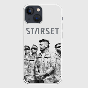 Чехол для iPhone 13 mini с принтом Starset Band в Курске,  |  | Тематика изображения на принте: logo | rock | starset | лого | рок | старсет