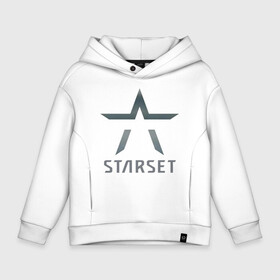 Детское худи Oversize хлопок с принтом Starset в Курске, френч-терри — 70% хлопок, 30% полиэстер. Мягкий теплый начес внутри —100% хлопок | боковые карманы, эластичные манжеты и нижняя кромка, капюшон на магнитной кнопке | logo | rock | starset | лого | рок | старсет