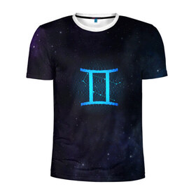 Мужская футболка 3D спортивная с принтом Близнецы в Курске, 100% полиэстер с улучшенными характеристиками | приталенный силуэт, круглая горловина, широкие плечи, сужается к линии бедра | вселенная | гороскоп | знаки зодиака | зодиак | космос | медитация | планеты