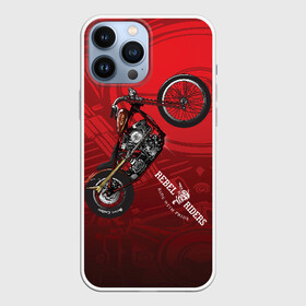 Чехол для iPhone 13 Pro Max с принтом Vintage chopper motorcycle в Курске,  |  | bike | crash | drift | extreme | jawa | motor cycle | motorbike | motorcycle | race | racing | rally | turbo | автомобил | быстрый | классика | мотоцикл | скремблер | экстрим