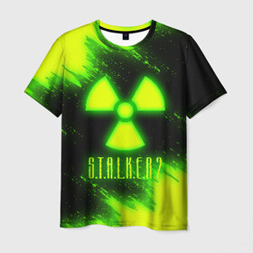 Мужская футболка 3D с принтом S.T.A.L.K.E.R. 2 в Курске, 100% полиэфир | прямой крой, круглый вырез горловины, длина до линии бедер | bandit | chernobyl | pripyat | s.t.a.l.k.e.r. 2 | shadow of chernobyl | stalker | stalker 2 | бандиты | меченый | припять | сталкер | сталкер 2 | тени чернобыля | чернобыль | чистое небо