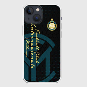 Чехол для iPhone 13 mini с принтом Интер в Курске,  |  | football club internazionale milano | inter | internazionale | nerazzurri | интер | интер милан | интернационале | форма | футбол | футболист | футбольная | футбольный клуб