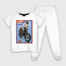 Детская пижама хлопок с принтом Ява в Курске, 100% хлопок |  брюки и футболка прямого кроя, без карманов, на брюках мягкая резинка на поясе и по низу штанин
 | jawa | jawa 350 | jawa мотоциклы | купить jawa | мотоцикл | мотоцикл ява | ява | ява 350