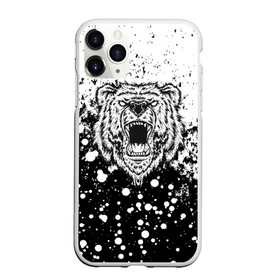 Чехол для iPhone 11 Pro Max матовый с принтом Grizzly Bear в Курске, Силикон |  | Тематика изображения на принте: animal | bear | grizzly | paint | гризли | животные | краска | медведь