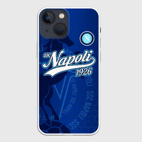 Чехол для iPhone 13 mini с принтом Наполи в Курске,  |  | napoli | ssc napoli | наполи | неаполь | форма | футбол | футболист | футбольный клуб