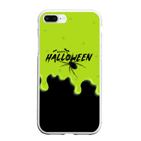 Чехол для iPhone 7Plus/8 Plus матовый с принтом Happy Halloween в Курске, Силикон | Область печати: задняя сторона чехла, без боковых панелей | ghost | halloween | ведьма | джек | дух | кельты | монстр | нечисть | паук | паутина | праздник | привидение | призрак | пугало | тень | тыква | хеллоуин | хэллоуин