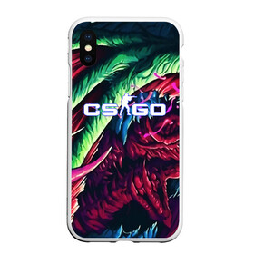 Чехол для iPhone XS Max матовый с принтом CSGO-HYPER BEAST в Курске, Силикон | Область печати: задняя сторона чехла, без боковых панелей | awp | counter strike | cs go | cs go global offensive | hyper beast | skin cs | team cs | команды cs | скины оружия | скоростной зверь | хайпер бист