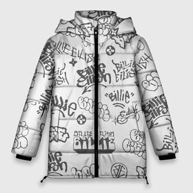 Женская зимняя куртка 3D с принтом Billie Eilish Graffiti Gray в Курске, верх — 100% полиэстер; подкладка — 100% полиэстер; утеплитель — 100% полиэстер | длина ниже бедра, силуэт Оверсайз. Есть воротник-стойка, отстегивающийся капюшон и ветрозащитная планка. 

Боковые карманы с листочкой на кнопках и внутренний карман на молнии | billie | eilish | graffiti | grunge | айлиш | беляш | беляшик | билли | биляш | граффити | татуировки
