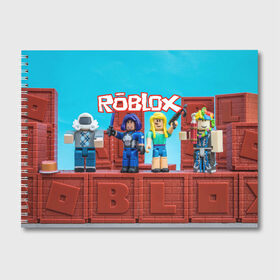 Альбом для рисования с принтом Roblox в Курске, 100% бумага
 | матовая бумага, плотность 200 мг. | Тематика изображения на принте: roblox | roblox games | игра роблокс | роблокс симулятор