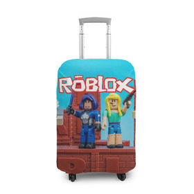 Чехол для чемодана 3D с принтом Roblox в Курске, 86% полиэфир, 14% спандекс | двустороннее нанесение принта, прорези для ручек и колес | roblox | roblox games | игра роблокс | роблокс симулятор