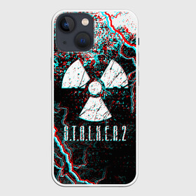 Чехол для iPhone 13 mini с принтом S.T.A.L.K.E.R. 2 GLITCH в Курске,  |  | bandit | chernobyl | pripyat | s.t.a.l.k.e.r. 2 | shadow of chernobyl | stalker | stalker 2 | бандиты | меченый | припять | сталкер | сталкер 2 | тени чернобыля | чернобыль | чистое небо