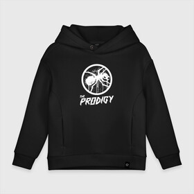 Детское худи Oversize хлопок с принтом THE PRODIGY в Курске, френч-терри — 70% хлопок, 30% полиэстер. Мягкий теплый начес внутри —100% хлопок | боковые карманы, эластичные манжеты и нижняя кромка, капюшон на магнитной кнопке | prodigy | the prodigy