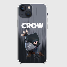 Чехол для iPhone 13 mini с принтом BRAWL STARS CROW в Курске,  |  | android | brawl stars | colt | crow | games | leon | penny | poco. | shelly | spike | wanted | брав | бравл старс | звезды | игры | мобильные игры | старс