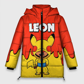 Женская зимняя куртка 3D с принтом Brawl Stars Leon Pikachu в Курске, верх — 100% полиэстер; подкладка — 100% полиэстер; утеплитель — 100% полиэстер | длина ниже бедра, силуэт Оверсайз. Есть воротник-стойка, отстегивающийся капюшон и ветрозащитная планка. 

Боковые карманы с листочкой на кнопках и внутренний карман на молнии | brawl stars | pikachu | взлом brawl stars | леон brawl stars | пикачу | сервера brawl stars | скачать brawl stars | скачать бесплатно brawl stars