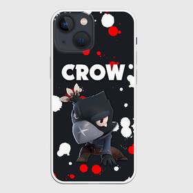 Чехол для iPhone 13 mini с принтом BRAWL STARS CROW в Курске,  |  | android | brawl stars | colt | crow | games | leon | penny | poco. | shelly | spike | wanted | брав | бравл старс | звезды | игры | мобильные игры | старс