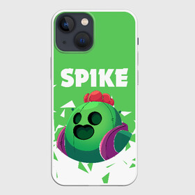 Чехол для iPhone 13 mini с принтом BRAWL STARS SPIKE в Курске,  |  | android | brawl stars | colt | crow | games | leon | penny | poco. | shelly | spike | wanted | брав | бравл старс | звезды | игры | мобильные игры | старс