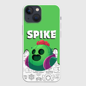 Чехол для iPhone 13 mini с принтом BRAWL STARS SPIKE в Курске,  |  | android | brawl stars | colt | crow | games | leon | penny | poco. | shelly | spike | wanted | брав | бравл старс | звезды | игры | мобильные игры | старс