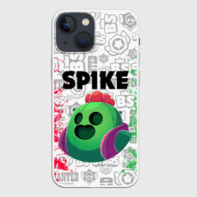 Чехол для iPhone 13 mini с принтом BRAWL STARS SPIKE в Курске,  |  | android | brawl stars | colt | crow | games | leon | penny | poco. | shelly | spike | wanted | брав | бравл старс | звезды | игры | мобильные игры | старс