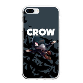 Чехол для iPhone 7Plus/8 Plus матовый с принтом BRAWL STARS CROW в Курске, Силикон | Область печати: задняя сторона чехла, без боковых панелей | brawl stars | bull | colt | crow | leon | stars | берли | бо | брок | ворон | джесси | динамайк | дэррил | кольт | леон | мортис | нита | пайпер | пенни | поко | пэм | рикошет | спайк | фрэнк | шелли | эль примо