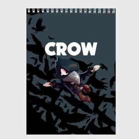 Скетчбук с принтом BRAWL STARS CROW в Курске, 100% бумага
 | 48 листов, плотность листов — 100 г/м2, плотность картонной обложки — 250 г/м2. Листы скреплены сверху удобной пружинной спиралью | brawl stars | bull | colt | crow | leon | stars | берли | бо | брок | ворон | джесси | динамайк | дэррил | кольт | леон | мортис | нита | пайпер | пенни | поко | пэм | рикошет | спайк | фрэнк | шелли | эль примо