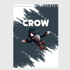 Скетчбук с принтом BRAWL STARS CROW в Курске, 100% бумага
 | 48 листов, плотность листов — 100 г/м2, плотность картонной обложки — 250 г/м2. Листы скреплены сверху удобной пружинной спиралью | brawl stars | bull | colt | crow | leon | stars | берли | бо | брок | ворон | джесси | динамайк | дэррил | кольт | леон | мортис | нита | пайпер | пенни | поко | пэм | рикошет | спайк | фрэнк | шелли | эль примо