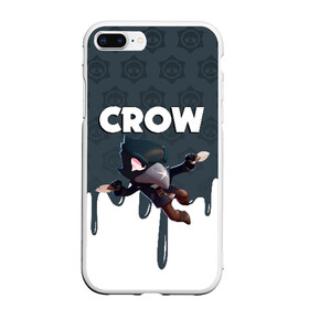 Чехол для iPhone 7Plus/8 Plus матовый с принтом BRAWL STARS CROW в Курске, Силикон | Область печати: задняя сторона чехла, без боковых панелей | brawl stars | bull | colt | crow | leon | stars | берли | бо | брок | ворон | джесси | динамайк | дэррил | кольт | леон | мортис | нита | пайпер | пенни | поко | пэм | рикошет | спайк | фрэнк | шелли | эль примо