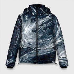 Мужская зимняя куртка 3D с принтом Темные холодные краски в Курске, верх — 100% полиэстер; подкладка — 100% полиэстер; утеплитель — 100% полиэстер | длина ниже бедра, свободный силуэт Оверсайз. Есть воротник-стойка, отстегивающийся капюшон и ветрозащитная планка. 

Боковые карманы с листочкой на кнопках и внутренний карман на молнии. | abstract | acrylic | art | color | liquid | modern | paint | painting | splash | абстракция | акрил | арт | брызги | жидкость | искусство | краска | пятна | рисунок | современный