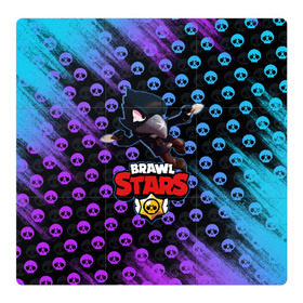 Магнитный плакат 3Х3 с принтом Brawl Stars в Курске, Полимерный материал с магнитным слоем | 9 деталей размером 9*9 см | brawl | brawl stars | crow | leon | stars | бравл | бравл старс | браво старс | игра | компьютерная | кров | леон | онлайн | старс
