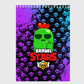 Скетчбук с принтом Brawl Stars в Курске, 100% бумага
 | 48 листов, плотность листов — 100 г/м2, плотность картонной обложки — 250 г/м2. Листы скреплены сверху удобной пружинной спиралью | brawl | brawl stars | crow | leon | stars | бравл | бравл старс | браво старс | игра | компьютерная | кров | леон | онлайн | старс