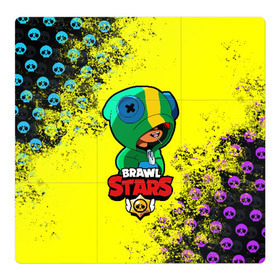 Магнитный плакат 3Х3 с принтом Brawl Stars LEON в Курске, Полимерный материал с магнитным слоем | 9 деталей размером 9*9 см | brawl | brawl stars | crow | leon | stars | бравл | бравл старс | браво старс | игра | компьютерная | кров | леон | онлайн | старс
