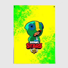 Постер с принтом Brawl Stars LEON в Курске, 100% бумага
 | бумага, плотность 150 мг. Матовая, но за счет высокого коэффициента гладкости имеет небольшой блеск и дает на свету блики, но в отличии от глянцевой бумаги не покрыта лаком | brawl | brawl stars | crow | leon | stars | бравл | бравл старс | браво старс | игра | компьютерная | кров | леон | онлайн | старс