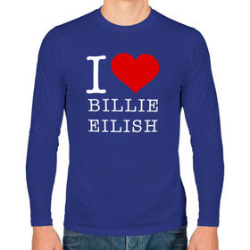 Мужской лонгслив хлопок с принтом I love Billie Eilish в Курске, 100% хлопок |  | 
