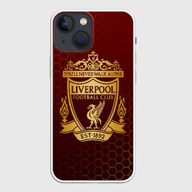 Чехол для iPhone 13 mini с принтом LIVERPOOL в Курске,  |  | lfc | liverpool | sport | ynwa | ливерпуль | лфк | спорт