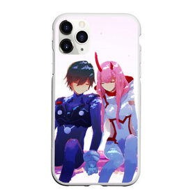 Чехол для iPhone 11 Pro Max матовый с принтом Darling In The Franxx в Курске, Силикон |  | Тематика изображения на принте: 