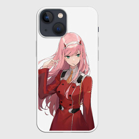 Чехол для iPhone 13 mini с принтом ноль два волосы в Курске,  |  | 02 | anime | darling in the franxx | hiro | manga | zero two | аниме | ахегао | любимый во франксе | манга | милый во франксе | ноль два | хиро