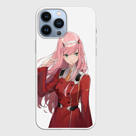 Чехол для iPhone 13 Pro Max с принтом ноль два волосы в Курске,  |  | 02 | anime | darling in the franxx | hiro | manga | zero two | аниме | ахегао | любимый во франксе | манга | милый во франксе | ноль два | хиро