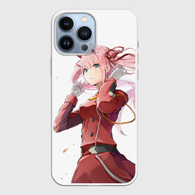 Чехол для iPhone 13 Pro Max с принтом ноль два ветер в Курске,  |  | 02 | anime | darling in the franxx | hiro | manga | zero two | аниме | ахегао | любимый во франксе | манга | милый во франксе | ноль два | хиро