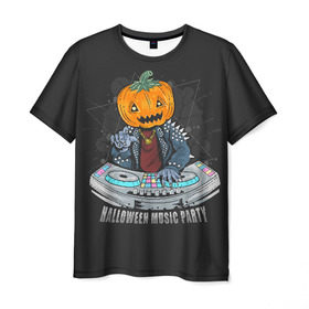 Мужская футболка 3D с принтом Halloween party в Курске, 100% полиэфир | прямой крой, круглый вырез горловины, длина до линии бедер | diy | ghost | halloween | horror | makeup | scary | skull clown | trick or treat | вампир | ведьма | кошка | луна | магия | ночь | тыква | хэллоуин